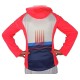 Women's jumper Australian Jacket in Double with Printed - psycho red Women's jumper Australian Jacket in Double with Printed - psycho red