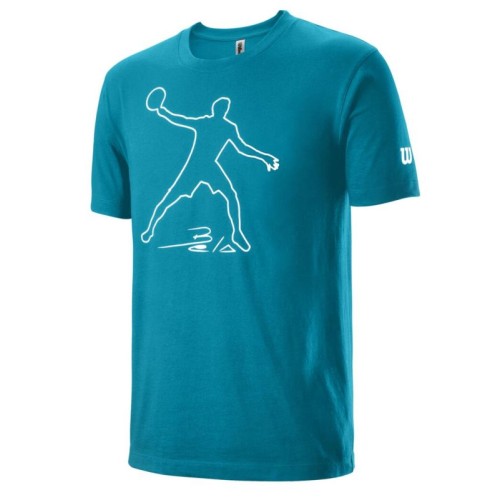 Boys' t-shirt Wilson Bela Tech Tee - barrier reef Boys' t-shirt Wilson Bela Tech Tee - barrier reef