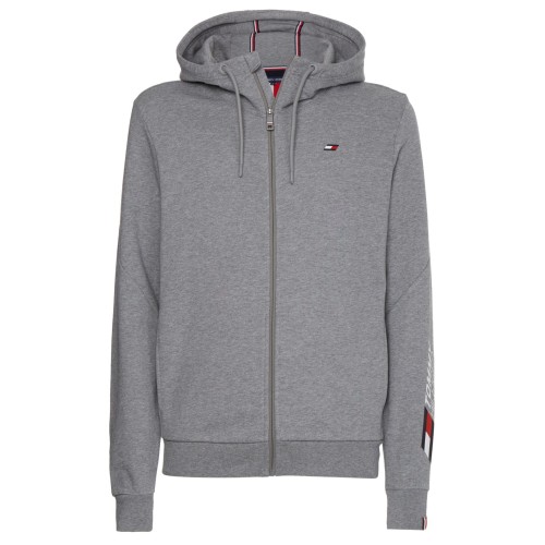 Men's Jumper Tommy Hilfiger Essentials FZ Hoody - medium grey heather Men's Jumper Tommy Hilfiger Essentials FZ Hoody - medium grey heather