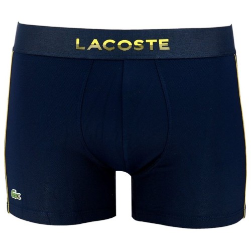 Men's Boxers Lacoste Men’s Breathable Technical Mesh Trunk - navy blue/yellow