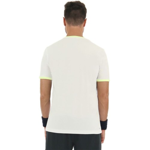 Men's T-shirt Lotto Top Ten III Tee PRT2 PL - bright white Men's T-shirt Lotto Top Ten III Tee PRT2 PL - bright white
