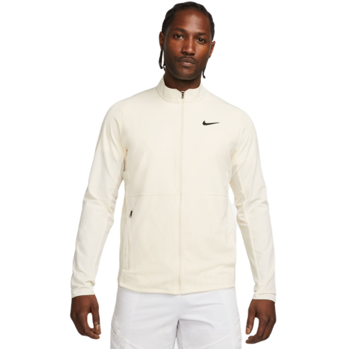 Men's Jumper Nike Court Advantage Packable Jacket - coconut milk/black Men's Jumper Nike Court Advantage Packable Jacket - coconut milk/black