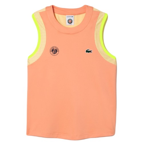 Women's top Lacoste Sport Roland Garros T-shirt - peach