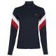 Women's jumper Tommy Hilfiger Slim Full Zip Top LS - desert sky/primary red