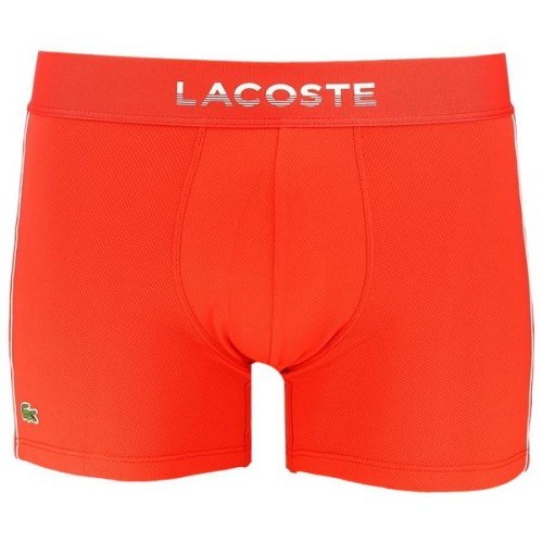 Men's Boxers Lacoste Men’s Breathable Technical Mesh Trunk - red