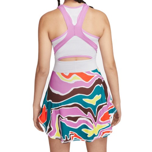 Women's dress Nike Court Dri-Fit Slam Dress - green abyss/football grey/white Women's dress Nike Court Dri-Fit Slam Dress - green abyss/football grey/white