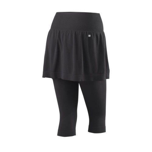 Women's skirt Wilson Seamless Capri Skort W - black Women's skirt Wilson Seamless Capri Skort W - black