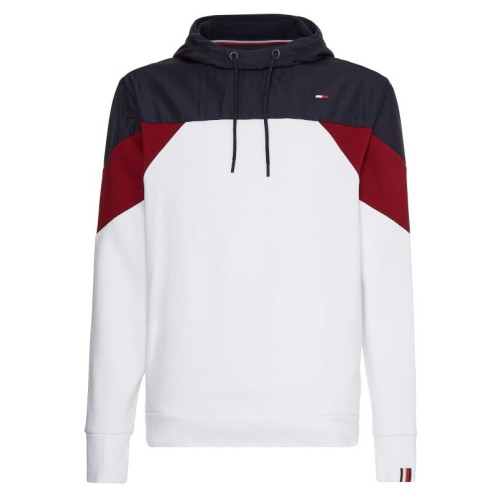 Men's Jumper Tommy Hilfiger Seasonal Hoody - white Men's Jumper Tommy Hilfiger Seasonal Hoody - white