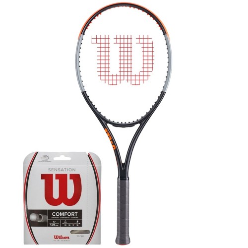 Tennis racket Wilson Burn 100ULS V4.0 - strung