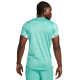 Men's T-shirt Nike Court Dri-Fit Advantage Printed Tennis Top - washed teal/white/white Men's T-shirt Nike Court Dri-Fit Advantage Printed Tennis Top - washed teal/white/white