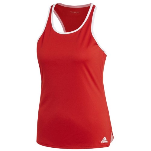 Women's top Adidas Club Tank - scarlet