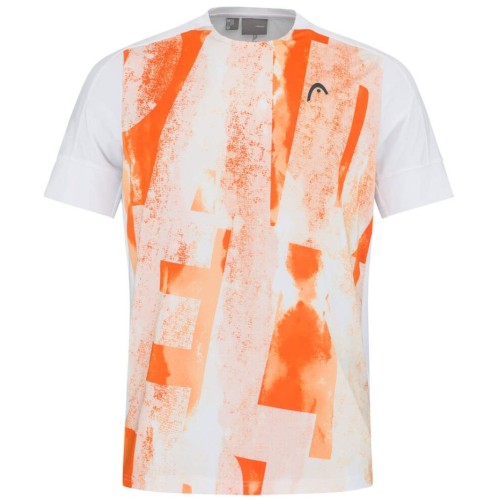 Men's T-shirt Head Padel Tech T-Shirt - padel print/orange