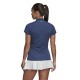 Women's polo T-shirt Adidas W Club 3 Stripes Polo - tech indigo/matte silver