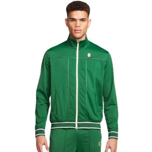 Men's Jumper Nike Court Heritage Suit Jacket - gorge green/coconut milk