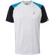 Boys' t-shirt Prince Shoulder Panel Crew - white/aqua