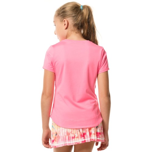 Girls' T-shirt Lucky in Love Core Dynamic High-Low S/S Girls - pink Girls' T-shirt Lucky in Love Core Dynamic High-Low S/S Girls - pink