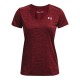 Women's T-shirt Under Armour Women's Tech Twist V-Neck - chestnut red/radio red Women's T-shirt Under Armour Women's Tech Twist V-Neck - chestnut red/radio red