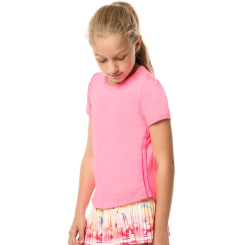 Girls' T-shirt Lucky in Love Core Dynamic High-Low S/S Girls - pink Girls' T-shirt Lucky in Love Core Dynamic High-Low S/S Girls - pink