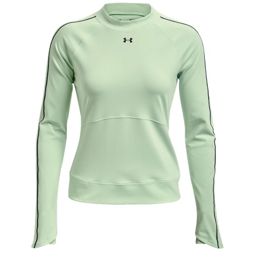 Women's long sleeve T-shirt Under Armour Rush ColdGear Core Top W - aqua foam/white Women's long sleeve T-shirt Under Armour Rush ColdGear Core Top W - aqua foam/white