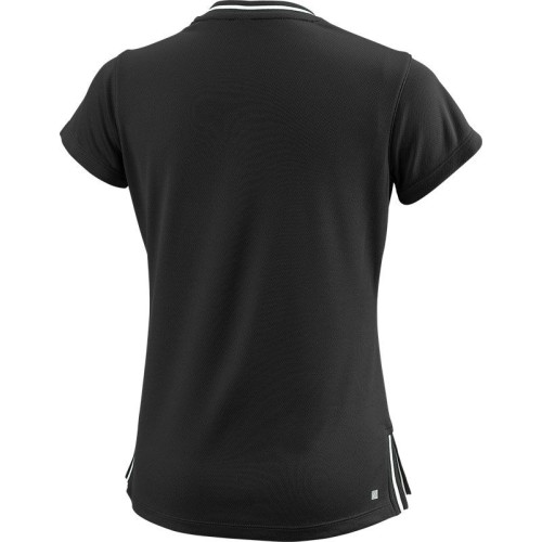 Girls' T-shirt Wilson Team II V-Neck G - black Girls' T-shirt Wilson Team II V-Neck G - black