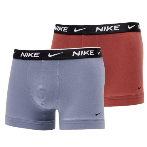 Men's Boxers Nike Everyday Cotton Stretch Trunk 2P - ashen slate/canon rust Men's Boxers Nike Everyday Cotton Stretch Trunk 2P - ashen slate/canon rust