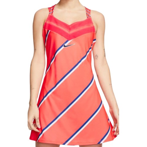 Women's dress Nike Court Dress PS NT - laser crimson/blackened blue Women's dress Nike Court Dress PS NT - laser crimson/blackened blue