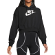 Women's jumper Nike Sportswear Club Fleece Oversized Crop Hoodie - black/white Women's jumper Nike Sportswear Club Fleece Oversized Crop Hoodie - black/white