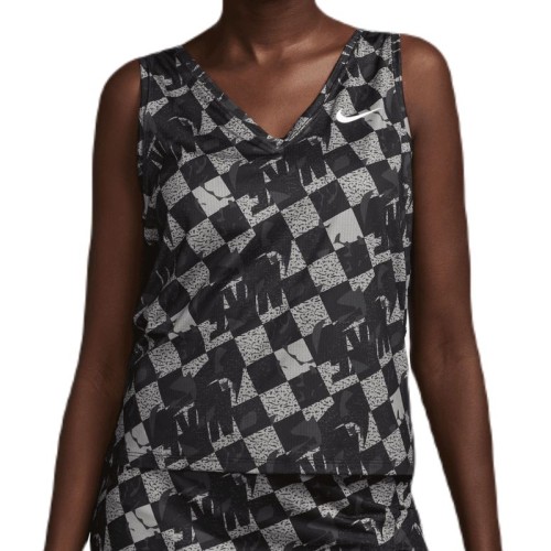 Women's top Nike Court Dri-Fit Fall Victory Tank - black/white