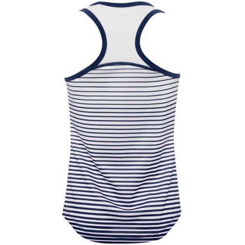 Girls' T-shirt Wilson G Team Striped Tank - blue depths/white Girls' T-shirt Wilson G Team Striped Tank - blue depths/white