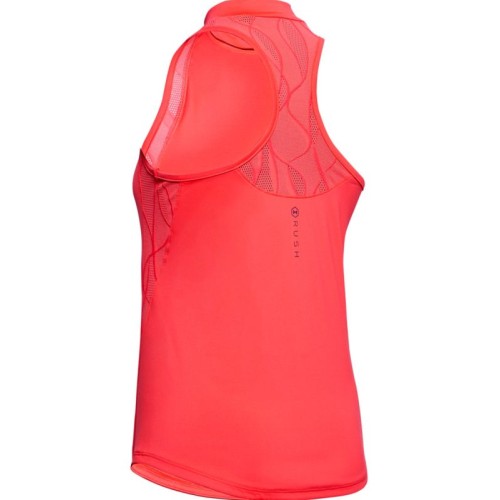 Women's top Under Armour Rush Vent Tank - coral Women's top Under Armour Rush Vent Tank - coral