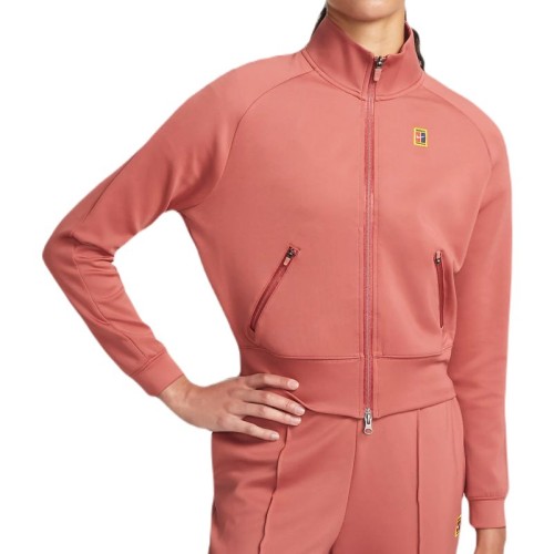 Women's jumper Nike Court Heritage Jacket FZ - canyon rust