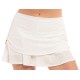 Women's skirt Lucky in Love Animal Instinct Spark Ruche Skirt - white