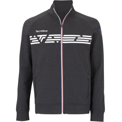 Men's Jumper Tecnifibre Knit Jacket - black heather Men's Jumper Tecnifibre Knit Jacket - black heather
