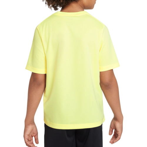 Boys' t-shirt Nike Dri-Fit Multi+ Training Top - citron tint/white Boys' t-shirt Nike Dri-Fit Multi+ Training Top - citron tint/white