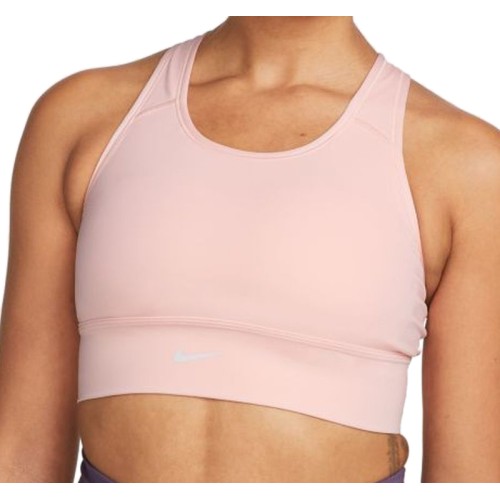 Women's bra Nike Dri-Fit Swoosh Long Line Bra W - atmosphere/atmosphere/atmosphere/white