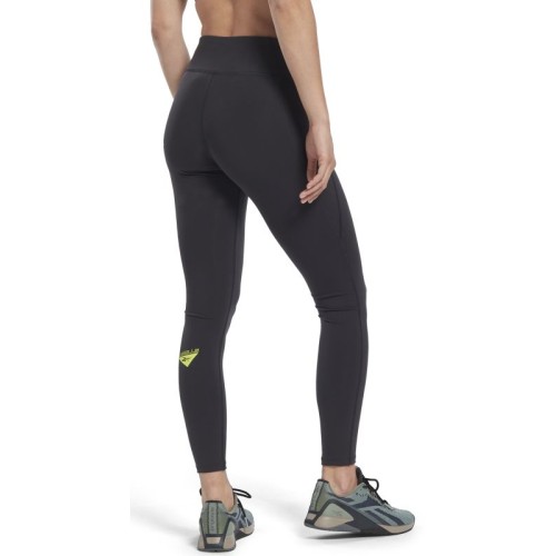Women's leggings Reebok Les Mills Lux Vector Graphic Leggins - black Women's leggings Reebok Les Mills Lux Vector Graphic Leggins - black