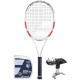 Tennis racket Babolat Pure Strike 100 - white/red/black + string + stringing
