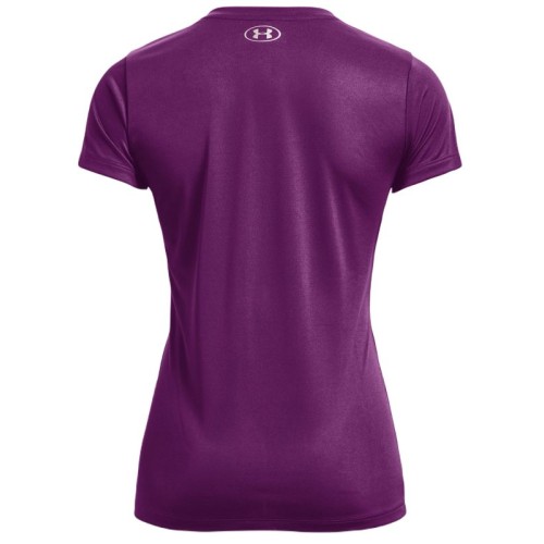 Women's T-shirt Under Armour Tech Short Sleeve V-Neck - rivalry/metallic silver Women's T-shirt Under Armour Tech Short Sleeve V-Neck - rivalry/metallic silver