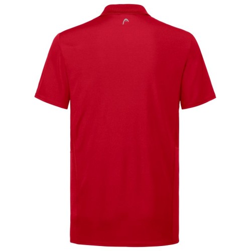 Boys' t-shirt Head Club Tech Polo Shirt - red Boys' t-shirt Head Club Tech Polo Shirt - red