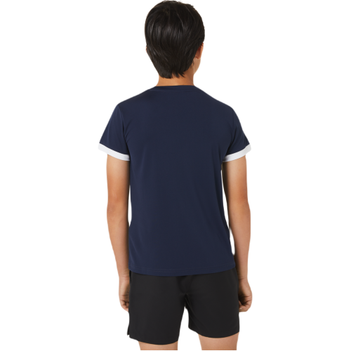 Boys' t-shirt Asics Tennis Short Sleeve Top - midnight/brilliant white Boys' t-shirt Asics Tennis Short Sleeve Top - midnight/brilliant white