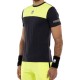 Men's T-shirt Hydrogen Block Color Tech T-Shirt - blue navy/fluo yellow