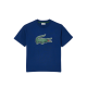 Boys' t-shirt Lacoste Graphic Print Cotton T-Shirt - navy blue Boys' t-shirt Lacoste Graphic Print Cotton T-Shirt - navy blue
