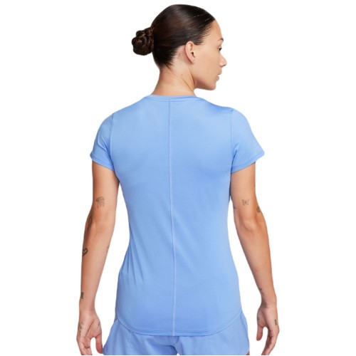 Women's T-shirt Nike One Dri-Fit Short Sleeve Slim Top - polar/white Women's T-shirt Nike One Dri-Fit Short Sleeve Slim Top - polar/white
