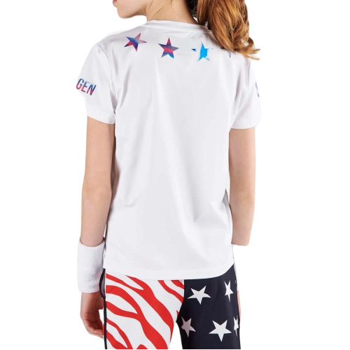 Boys' t-shirt Hydrogen Star Tech T-Shirt - white/blue Boys' t-shirt Hydrogen Star Tech T-Shirt - white/blue