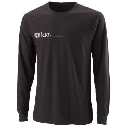 Men's long sleeve T-shirt Wilson Team II LS Tech Tee M - black