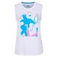 Women's top Australian Open Singlet Player Camouflage - white