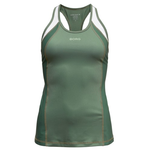 Women's top Bj_rn Borg Block Tank W - duck green