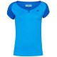Girls' T-shirt Babolat Play Cap Sleeve Top Girl - blue aster Girls' T-shirt Babolat Play Cap Sleeve Top Girl - blue aster