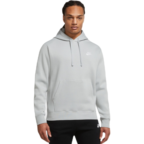 Men's Jumper Nike Sportswear Club Fleece Pullover Hoodie - light smoke grey/light smoke grey/white