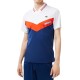 Men's Polo T-shirt Lacoste Tennis x Daniil Medvedev Seamless Effect Polo Shirt - navy blue/orange/white Men's Polo T-shirt Lacoste Tennis x Daniil Medvedev Seamless Effect Polo Shirt - navy blue/orange/white